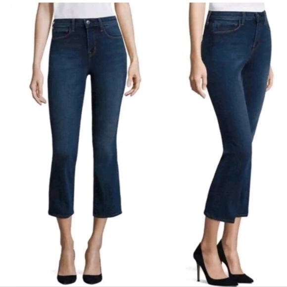 L'AGENCE | Pants & Jumpsuits | Lagence Lenna Cropped Baby Flare Mid ...